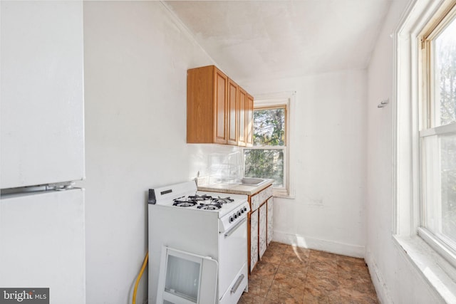 kitchen featuring white appliances