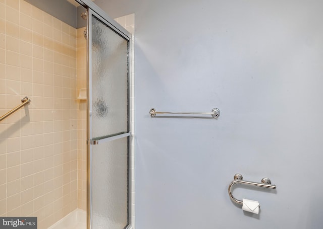 bathroom with walk in shower