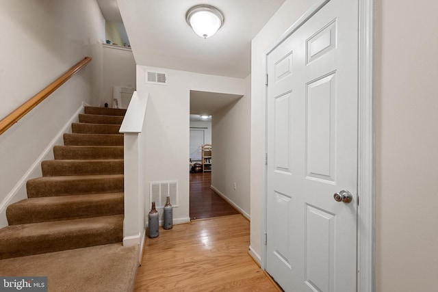 interior space featuring light hardwood / wood-style floors