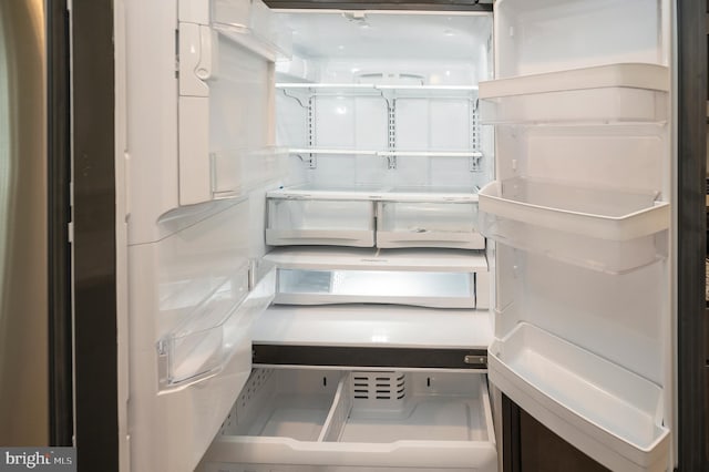 interior details with fridge