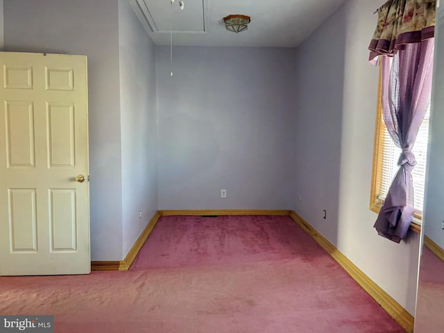 empty room with carpet floors