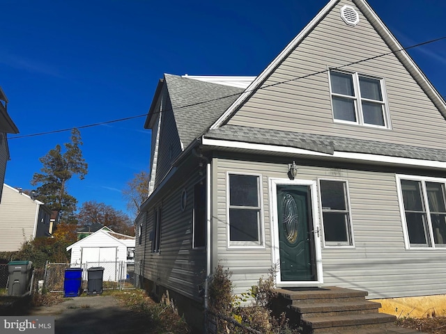 view of front of home