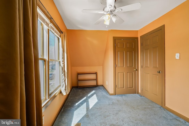 61 Belmont Ave, Wilmington, DE 19804 - additional living space with carpet, a ceiling fan, and baseboards