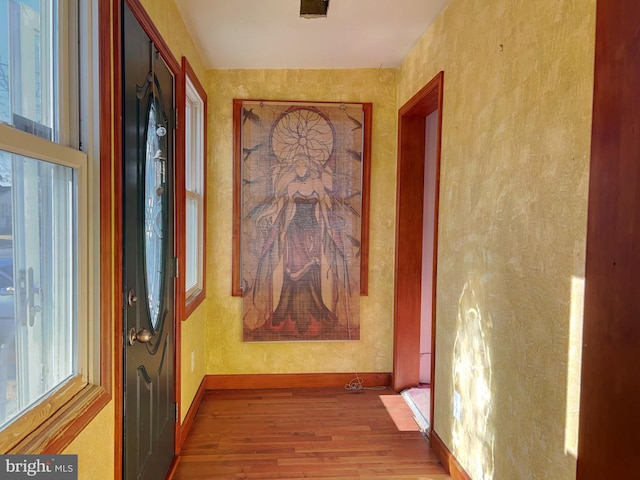 interior space featuring hardwood / wood-style floors