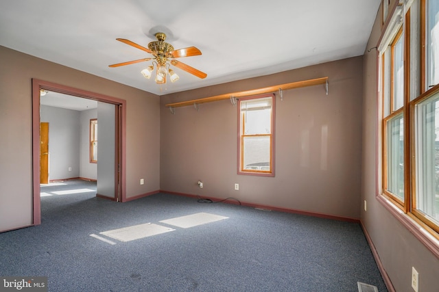 61 Belmont Ave, Wilmington, DE 19804 - carpeted spare room featuring ceiling fan and baseboards