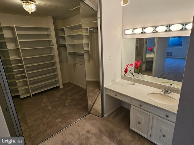 bathroom featuring vanity