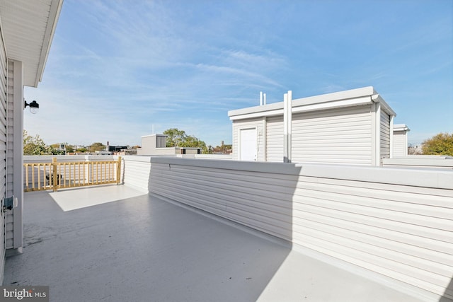 view of patio / terrace with a balcony