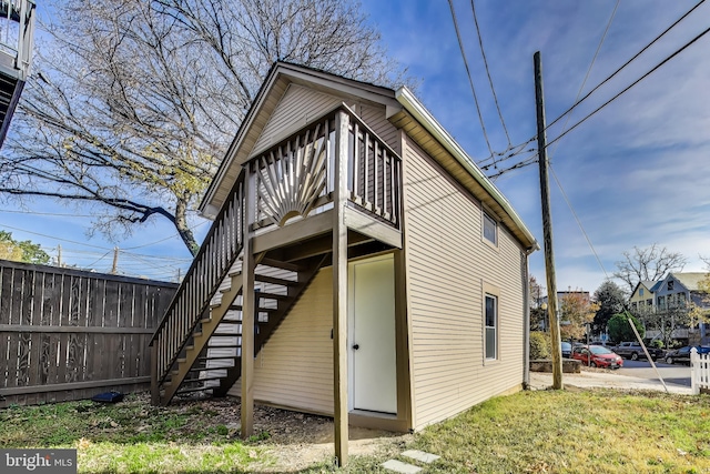 view of back of property