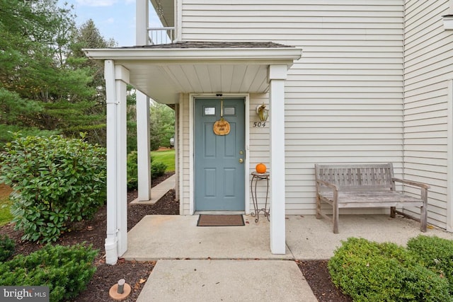 view of entrance to property