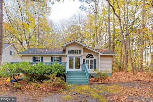 view of front of home