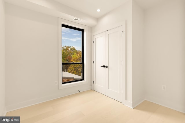 interior space featuring light wood-type flooring