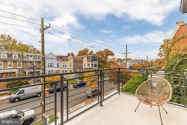 view of balcony