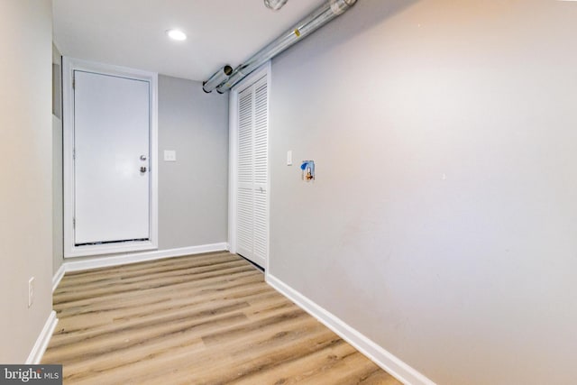 interior space featuring light hardwood / wood-style flooring