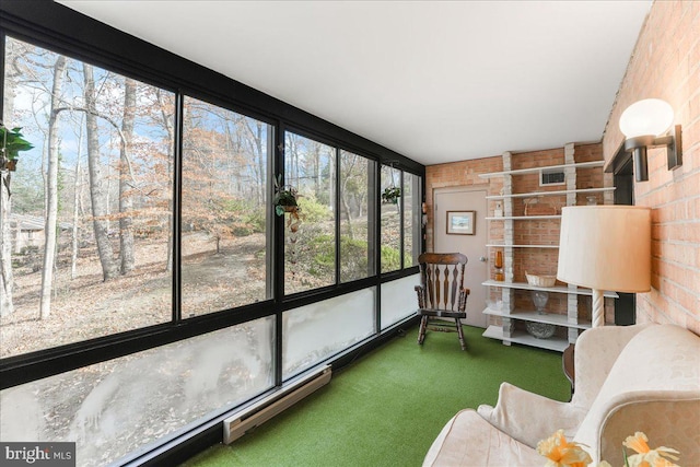 view of sunroom / solarium