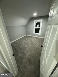 217 S 4th St, Vineland, NJ 08360 - additional living space with carpet, vaulted ceiling, baseboards, and recessed lighting