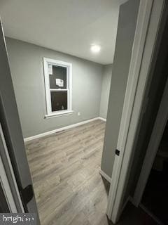 217 S 4th St, Vineland, NJ 08360 - empty room featuring baseboards, wood finished floors, and recessed lighting