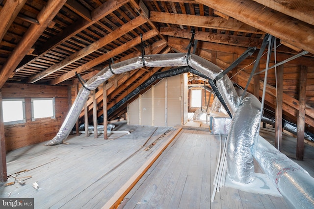 attic with plenty of natural light