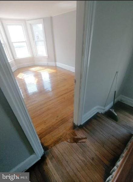 601 King St, Pottstown, PA 19464 - detailed view of wood finished floors and baseboards
