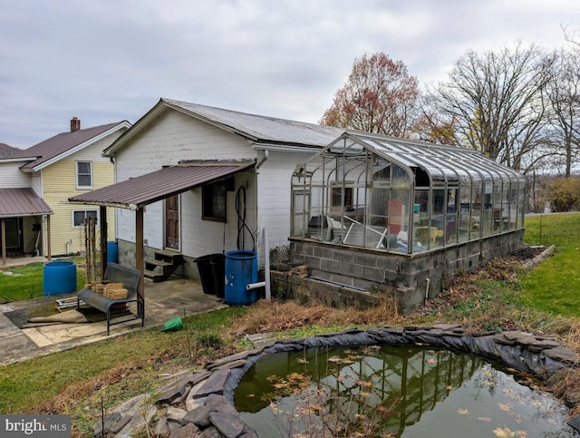 view of rear view of property