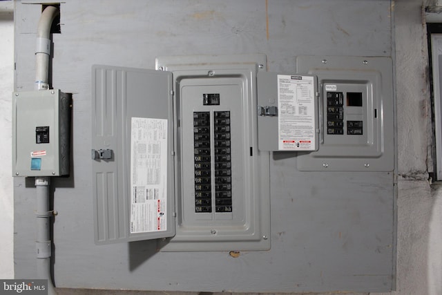 utility room featuring electric panel