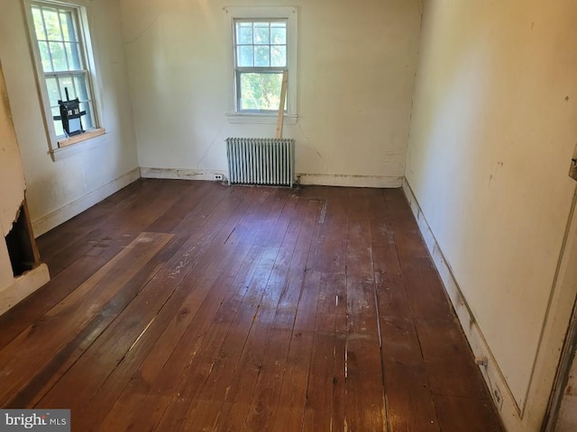 542 Auburn Rd, Landenberg, PA 19350 - spare room featuring radiator, dark wood finished floors, and baseboards