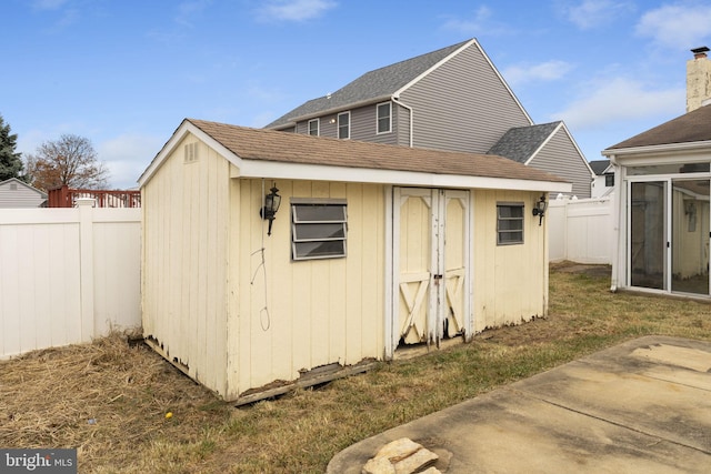 view of outbuilding