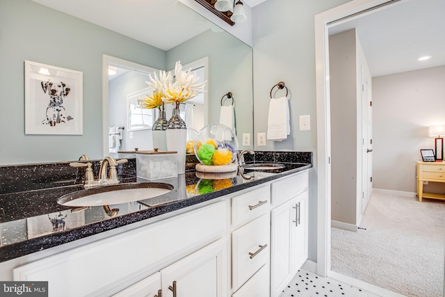 bathroom featuring vanity