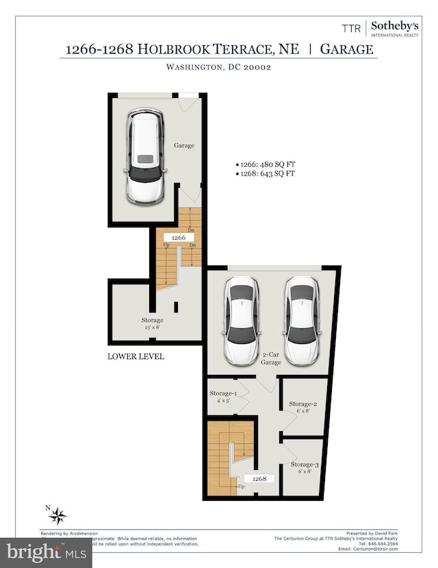 1268 Holbrook Ter NE Unit 1, Washington, DC 20002 - floor plan / room layout