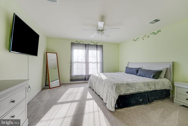15280 Riding Club Dr, Haymarket, VA 20169 - bedroom featuring light carpet, baseboards, and a ceiling fan