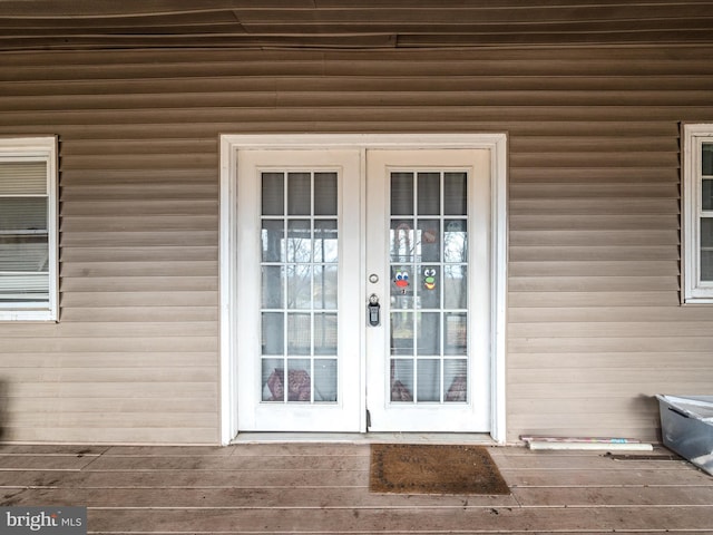 376 Lamonte, Harpers Ferry, WV 25425 - property entrance with french doors