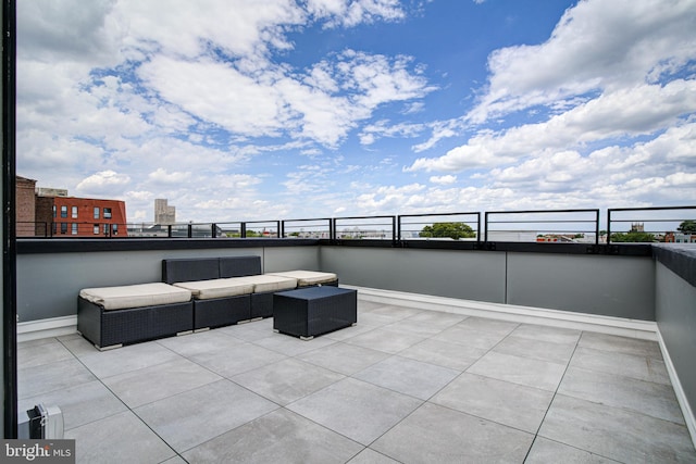 view of patio with an outdoor hangout area