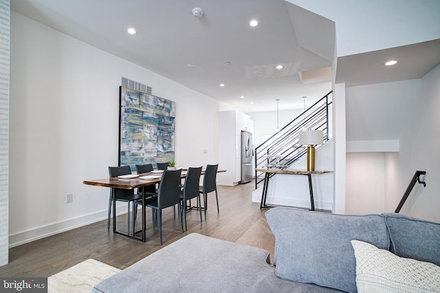 dining room featuring hardwood / wood-style floors