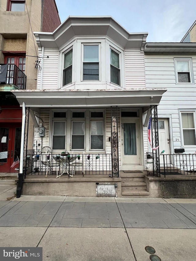 multi unit property with covered porch