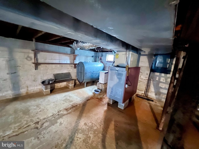 view of basement