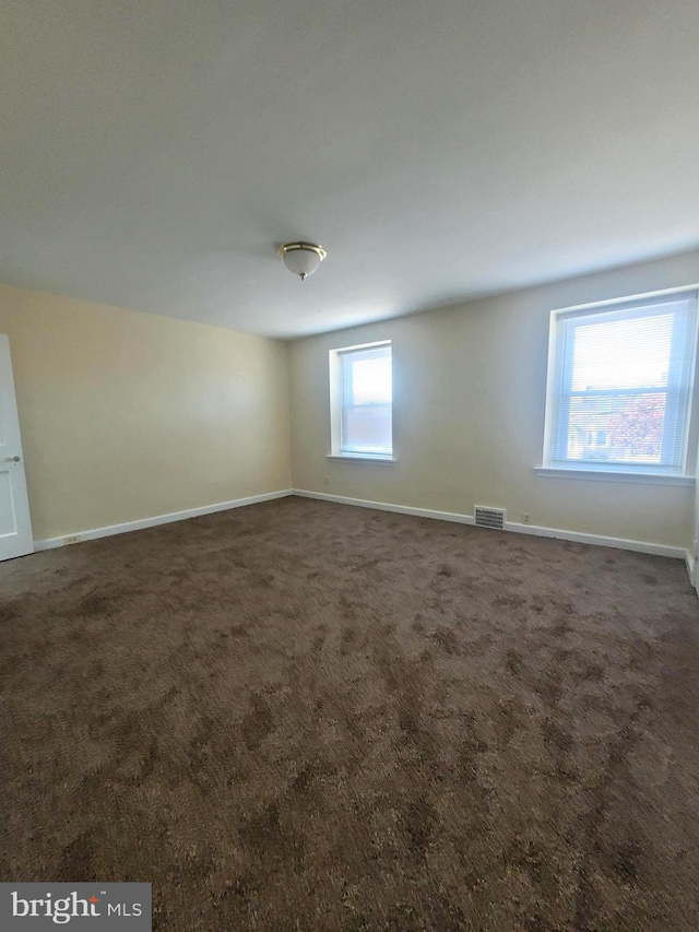 view of carpeted empty room