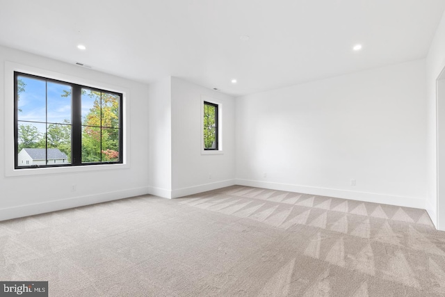 view of carpeted empty room