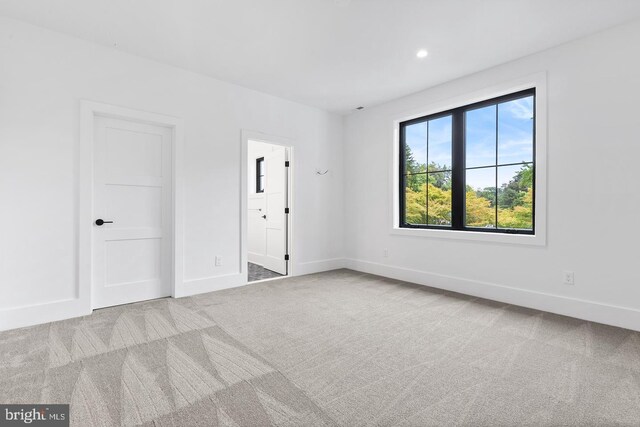 view of carpeted empty room