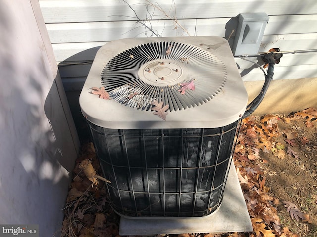 exterior details with central air condition unit