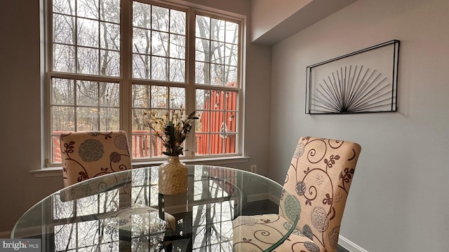 view of dining room