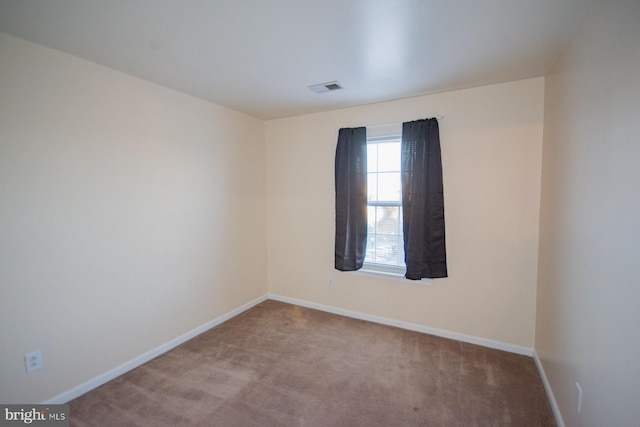 view of carpeted empty room