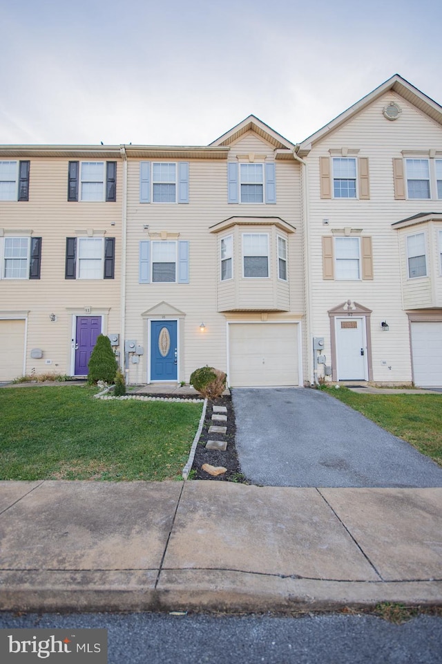 view of property with a front yard