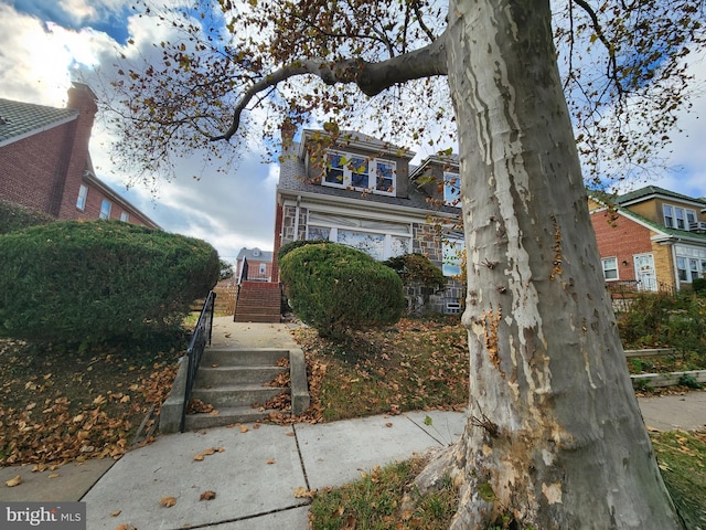 view of front of home