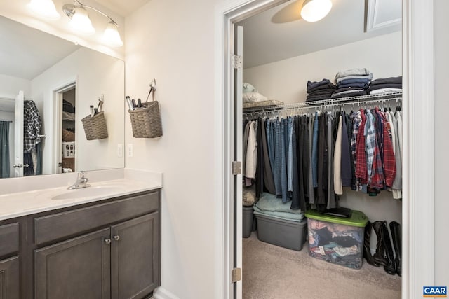 bathroom featuring vanity