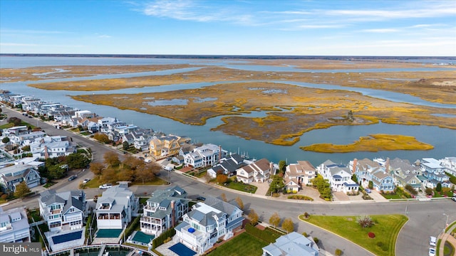 66 Pelican Dr, Avalon, NJ 08202 - aerial perspective of suburban area featuring a large body of water