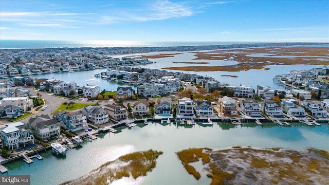 66 Pelican Dr, Avalon, NJ 08202 - aerial perspective of suburban area featuring a large body of water