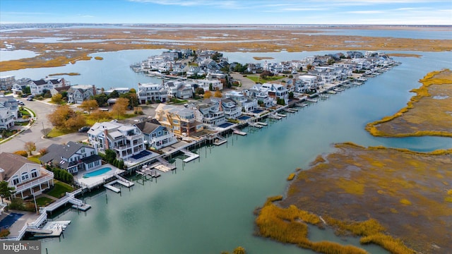 66 Pelican Dr, Avalon, NJ 08202 - aerial perspective of suburban area with a nearby body of water