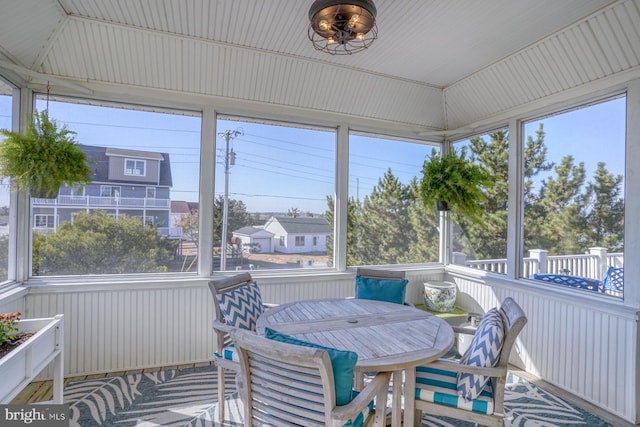 view of sunroom / solarium