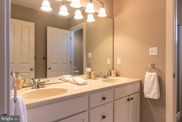 bathroom with vanity