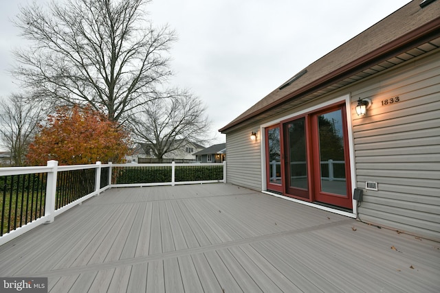 view of wooden terrace