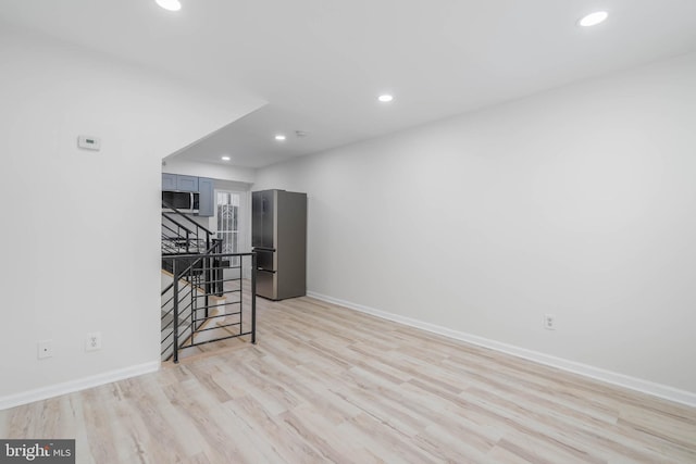 interior space featuring light hardwood / wood-style floors